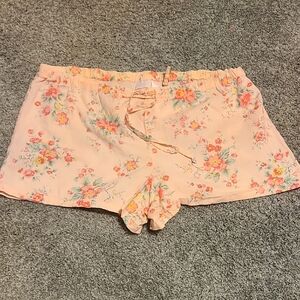 Victoria's Secret Floral Pink Pj Shorts